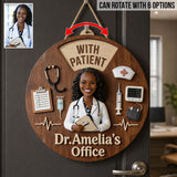 Ready To Care - Personalized Nurse Spinner Sign Custom Shape