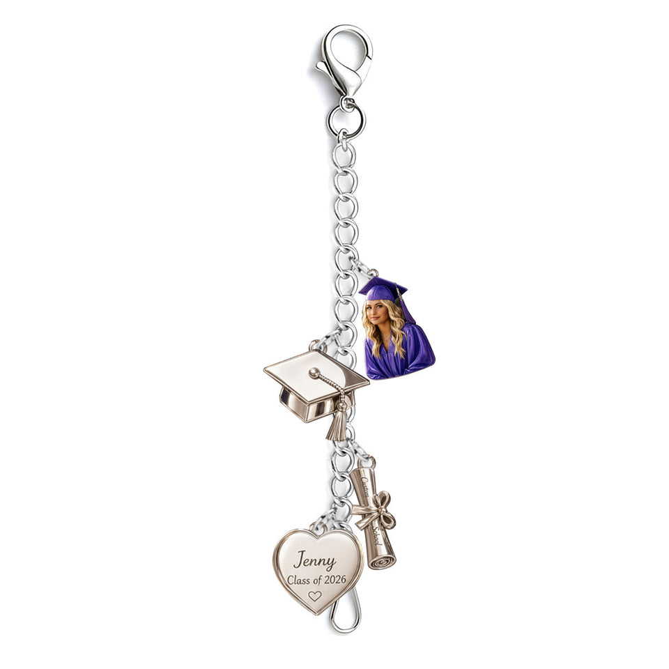 Class Of 2026 - Personalized Graduation Dangling Charms