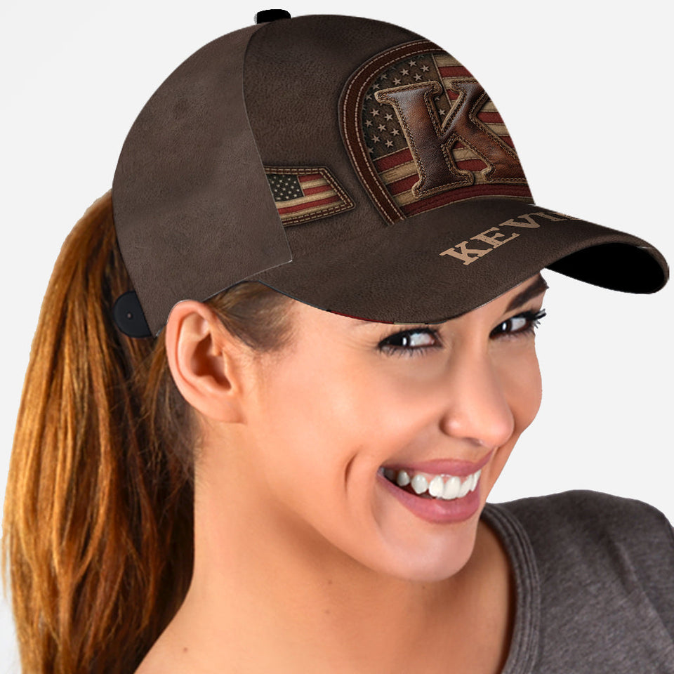 Initial Gift For Him, Husband, Dad... - Personalized Classic Cap