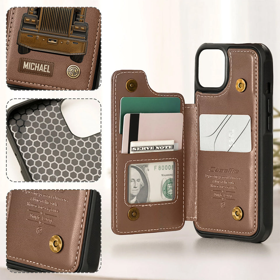 Truck Driver - Personalized Trucker Wallet Phone Case