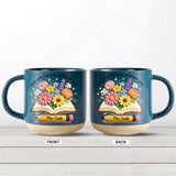 Teacher Gifts Boho Kraft - Personalized Teacher Printed Pottery Mug