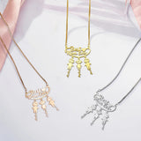 Best Mom Ever - Personalized Mother Necklace with Charms