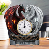 Our Love Is Timeless - Personalized Couple Acrylic Clock Plaque