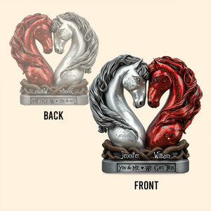 You & Me - Personalized Horse Custom Shaped Acrylic Plaque