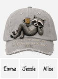 Funny Sarcastic Gift For Christians - Personalized Raccoon Classic Cap