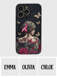 Breast Cancer Awareness - Personalized Breast Cancer Awareness Leather Phone Case