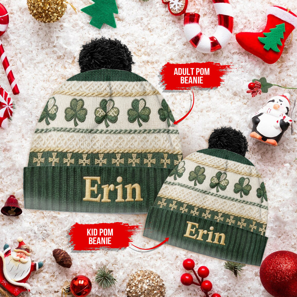 St Patrick's Day - Personalized Irish Beanie Hat