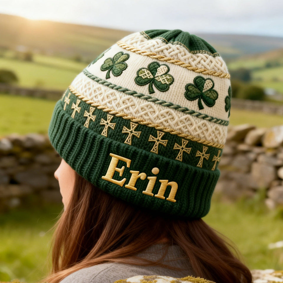 St Patrick's Day - Personalized Irish Beanie Hat