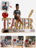 Custom Any Title Gift For Teacher/Educator - Personalized Teacher Custom Shaped Acrylic Plaque