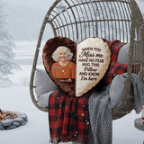In Loving Memory - Personalized Memorial Faux Fur Shaped Pillow