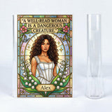 A Well-Read Woman Is A Dangerous Creature - Personalized Book Book Vase