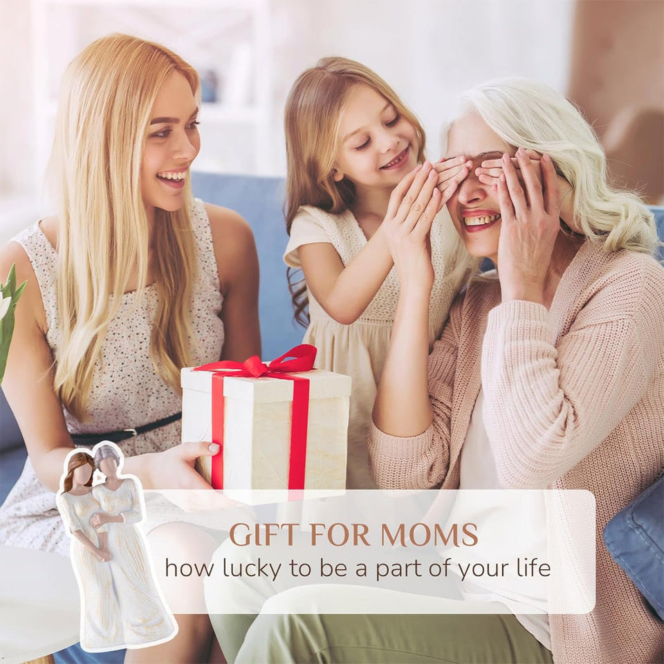 Mother Daughter Figurines Statue