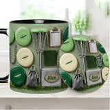 Love Disc Golf - Personalized Disc Golf Accent Mug & Coaster
