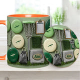 Love Disc Golf - Personalized Disc Golf Accent Mug & Coaster