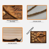 Family A Whole Lot Of Love - Personalized Family Custom Shaped Wood Sign