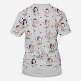 Daddy We Love You This Much - Personalized Father All Over Shirt