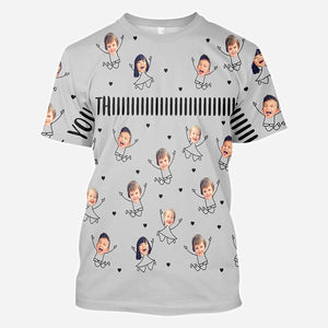 Daddy We Love You This Much - Personalized Father All Over Shirt