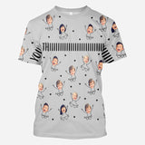 Daddy We Love You This Much - Personalized Father All Over Shirt