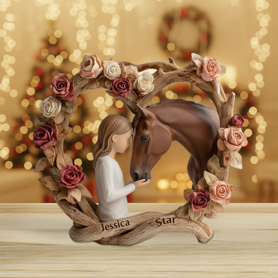 Horse Girl - Personalized Horse Custom Shaped Acrylic Plaque