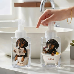 Bathroom Set - Personalized Dog Pump Dispenser