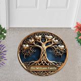Love Grows Here - Personalized Family Shaped Doormat