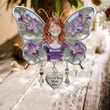 Best Mom Ever - Personalized Mother Window Hanging Suncatcher With Custom Charms