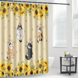 Cute Cats - Personalized Cat Shower Curtain