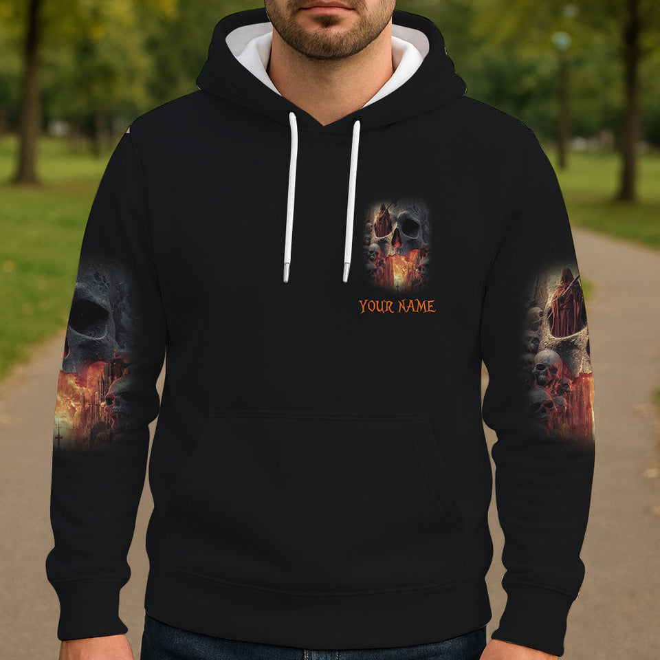 Skull Halloween - Personalized Skull All Over Shirt