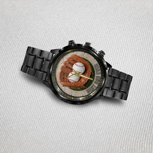 We Caught The Best Dad Baseball, Softball - Personalized Father Hand Watch