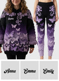 Beautiful Butterflies - Personalized Butterfly Hoodie and Leggings