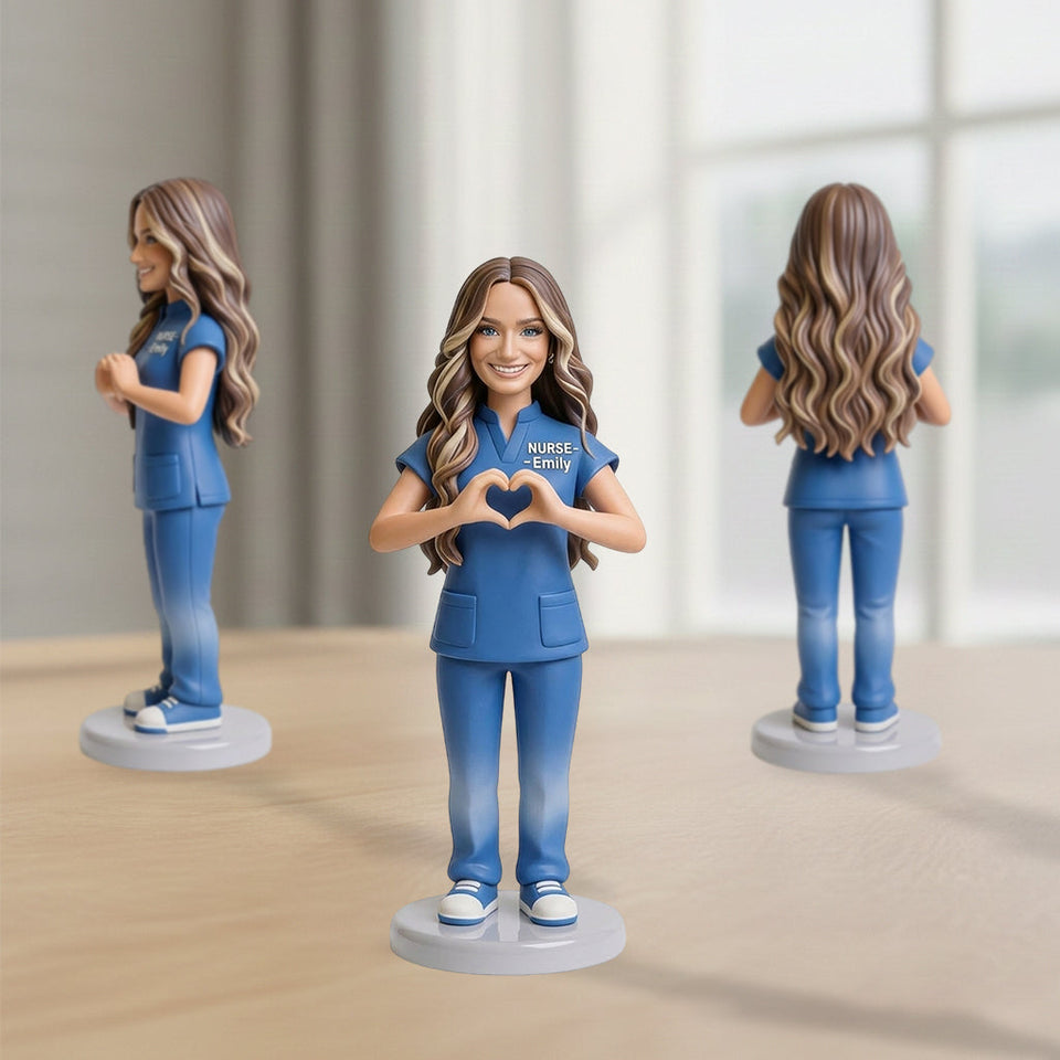 Custom Any Photo Meaningful Gift For Nurse/Healthcare Worker - Personalized Nurse Premium 3D Figurine