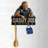 Father's Day Gifts For Dad, Grandpa - Personalized Father Custom Shaped Hanging Rack