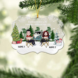 Camping Partners For Life - Personalized Christmas Camping Transparent Ornament