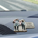 Custom Photo - Personalized Family Shaped Car Visor Clip