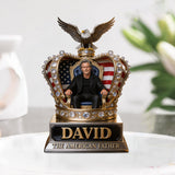 Custom Any Photo The Best Father - Personalized Father Custom Shaped Acrylic Plaque