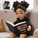 Love Reading - Personalized Book Premium Faux Fur Pillow