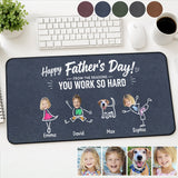 Reasons You Have To Work - Personalized Father Mouse Pad