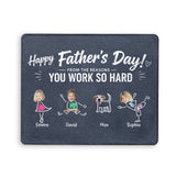 Reasons You Have To Work - Personalized Father Mouse Pad