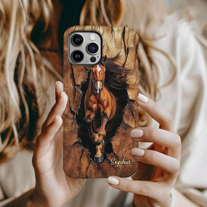 Horse Lovers - Personalized Horse Full Print Phone Case
