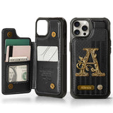 Initial Gift For Him, Gift For Man,... - Personalized Wallet Phone Case