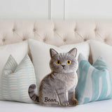 Custom Pet - Personalized Dog Faux Fur Shaped Pillow