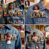 Proud Juneteenth - Personalized Kid 3D Embossed Enamel Pin