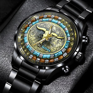 Bull Skull Hunting - Personalized Hunting Hand Watch