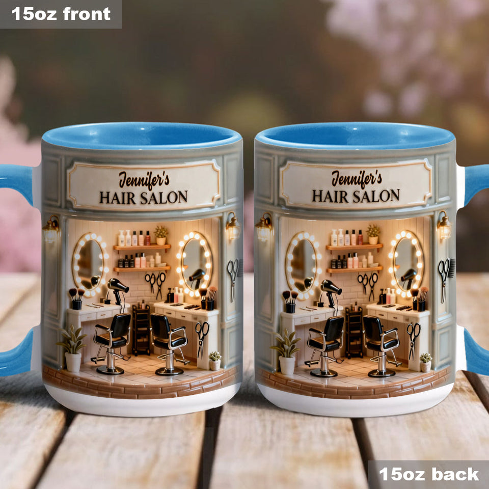 Proud Hair Stylist - Personalized Hairdresser Accent Mug
