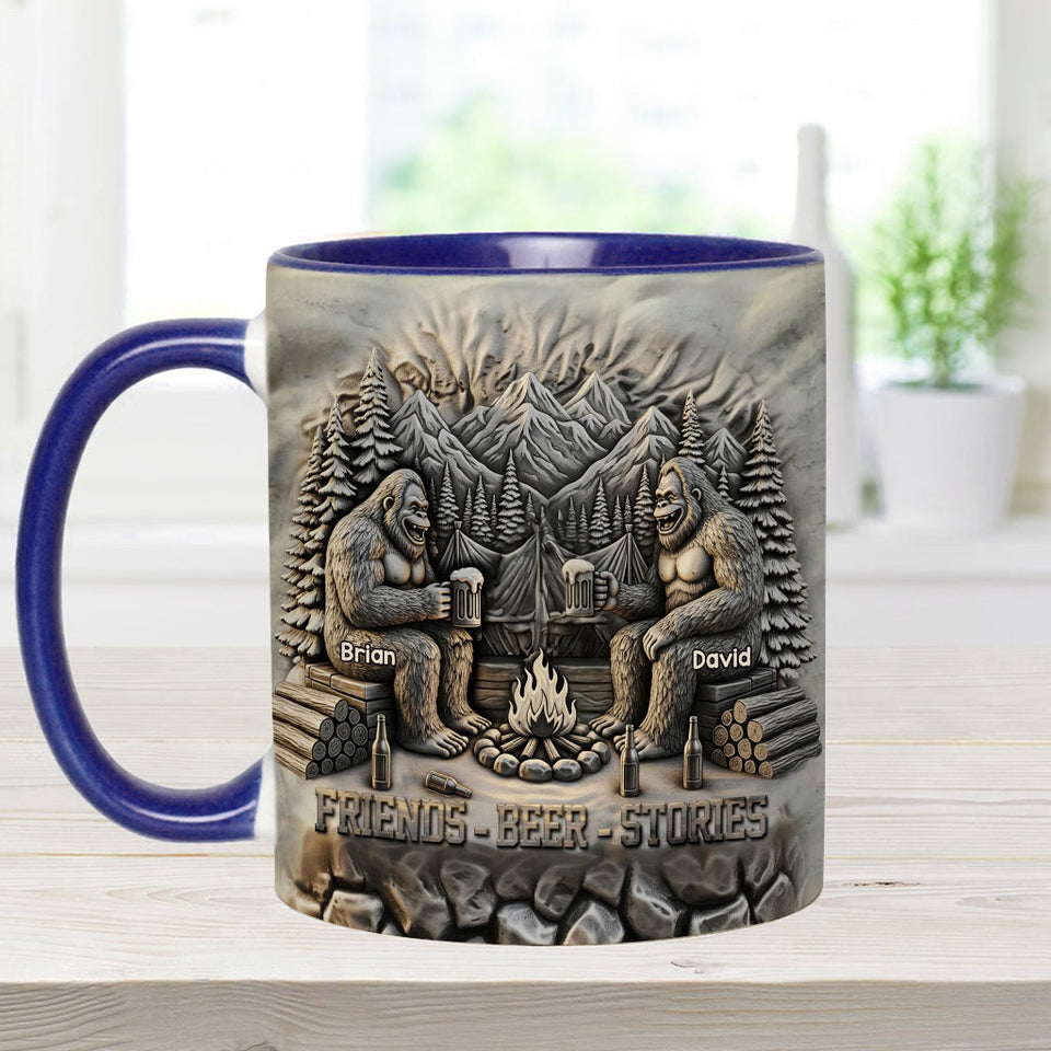 Friends Beer Stories - Personalized Camping Accent Mug