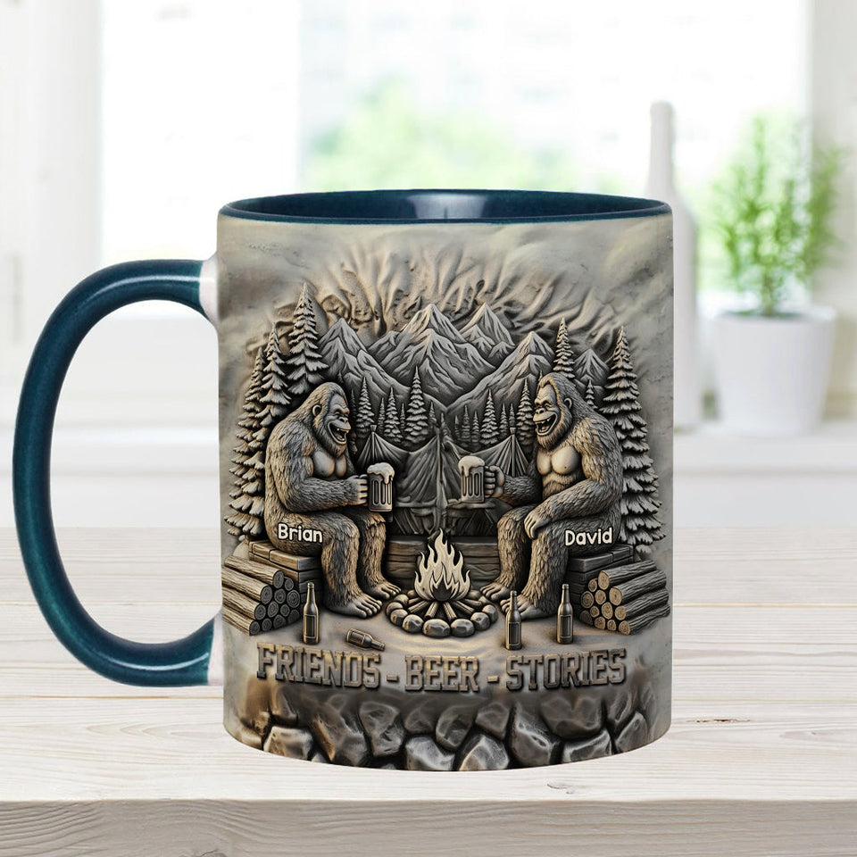 Friends Beer Stories - Personalized Camping Accent Mug