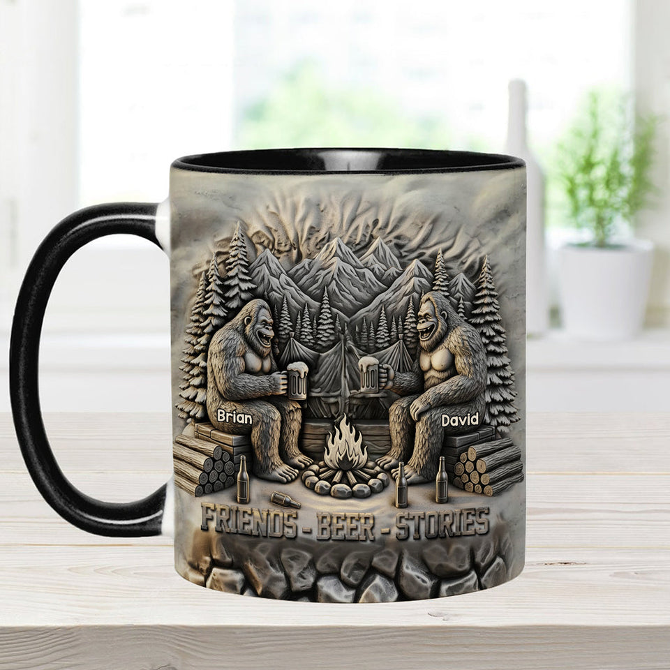 Friends Beer Stories - Personalized Camping Accent Mug