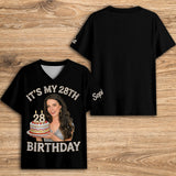 Birthday Party - Personalized Birthday Fully Printed V-Neck T-Shirt