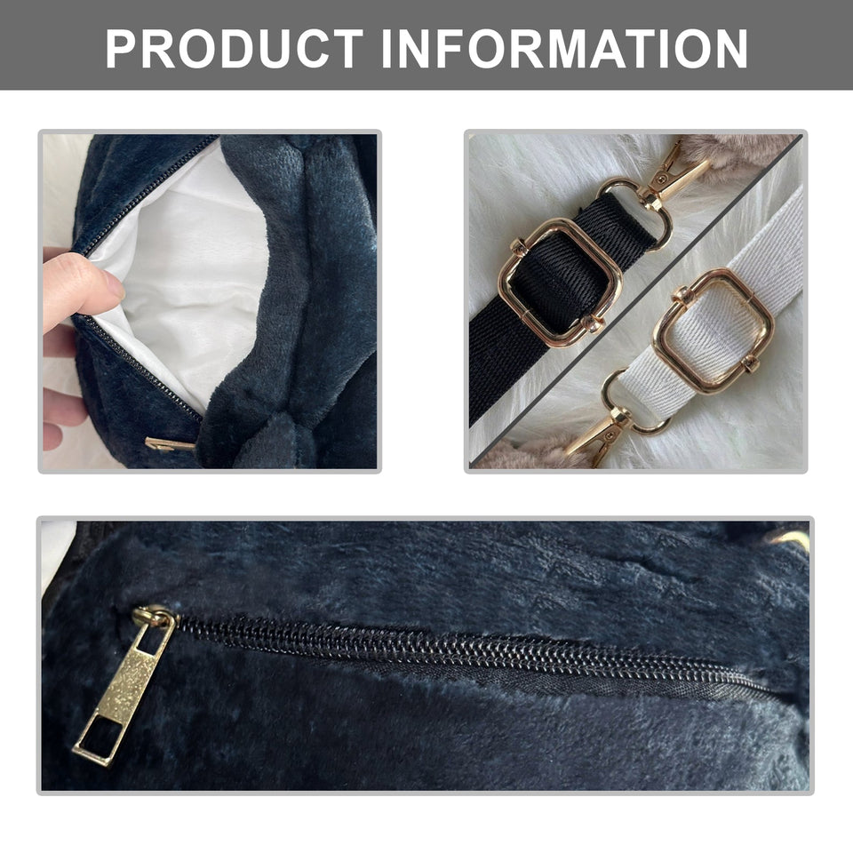 Custom Any Pet Photo - Personalized Dog Plush Crossbag