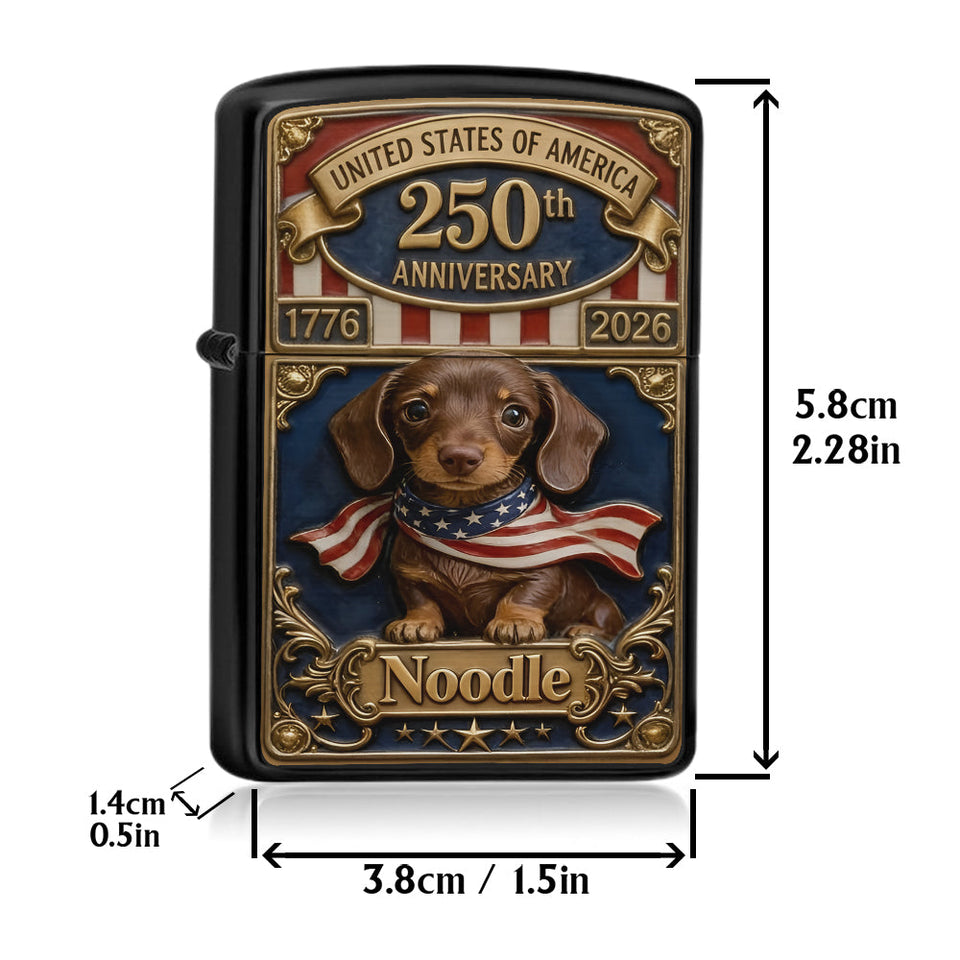 USA 250th Anniversary - Personalized Dog Lighter